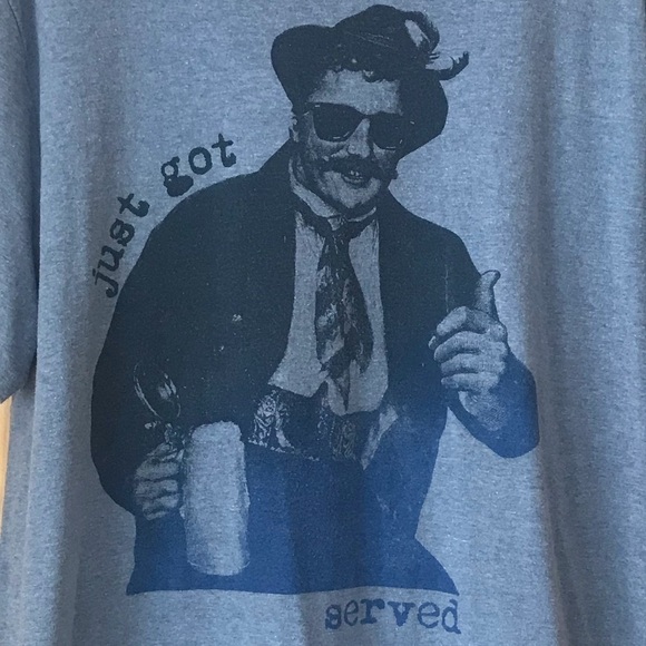 Old Navy "Just got Served" vintage beer stein tee size XXL - Picture 3 of 6